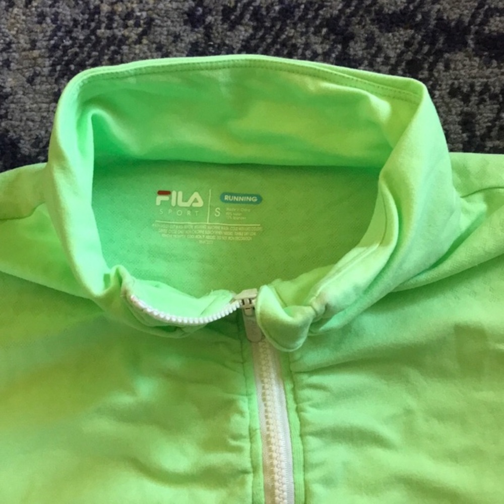 Filas green half zip up women’s